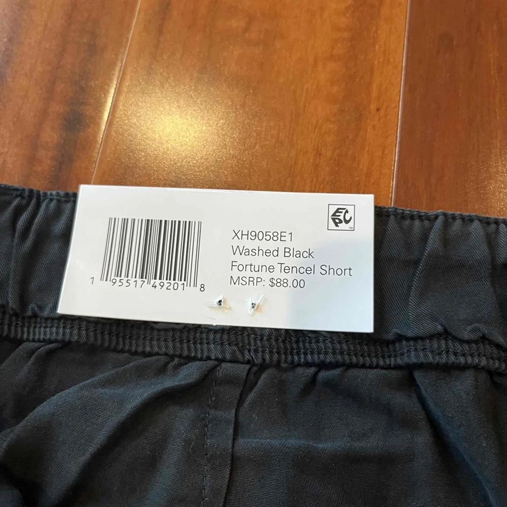 New NWT Sanctuary Social Standard Fortune Tencel Shorts Washed Black Plus Sz XXL